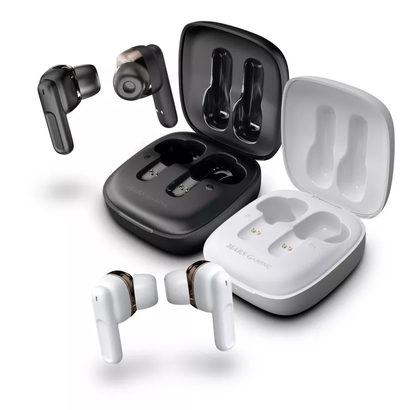Headset Mars Gaming MHIB draadloze oordopjes TWS wit