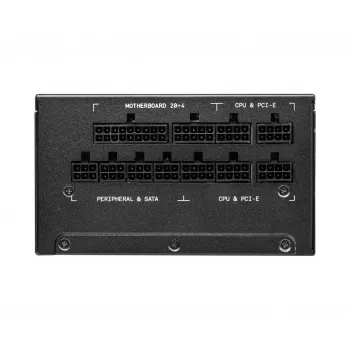 MSI MPG A1000G UK PSU '1000W, 80 Plus Gold gecertificeerd, volledig modulair, 100% Japanse condensatoren, platte kabels, ATX-voeding, UK-stroomkabel, zwart, ondersteunt nieuwste GPU's'