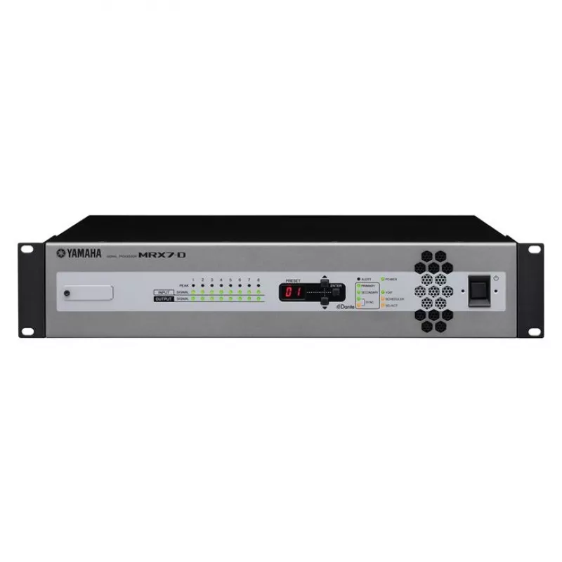 Yamaha MRX7-D AV-processor zwart, zilver ingebouwd LCD-display