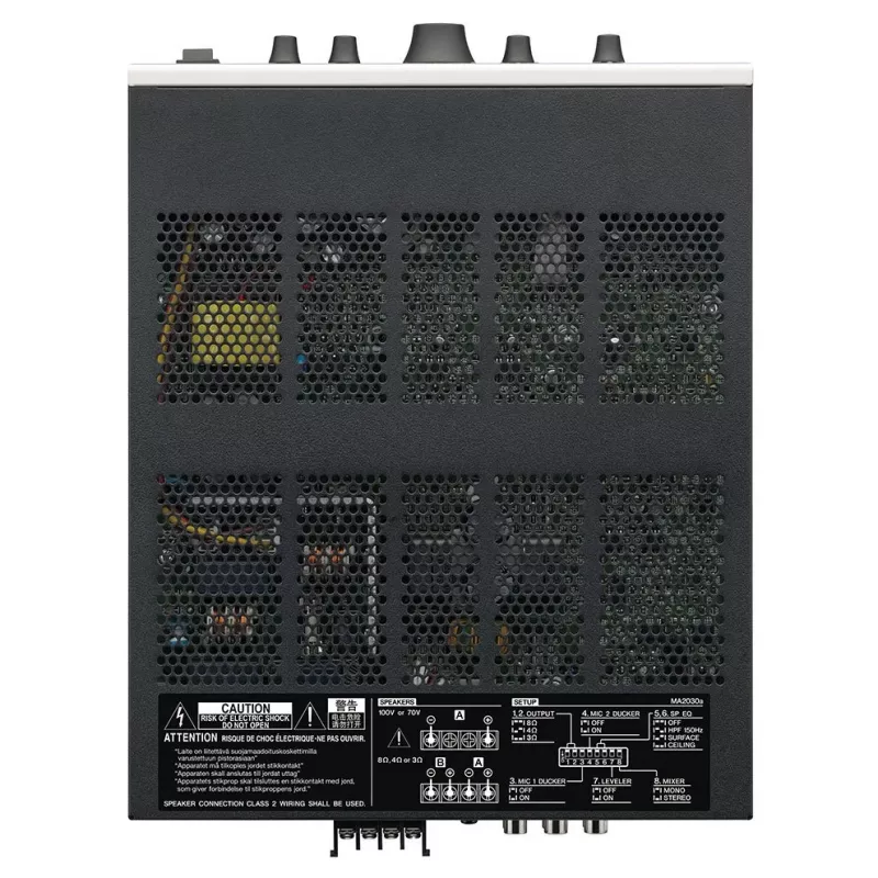 Yamaha MA2030A audioversterker 2.0 kanalen ELA-installatie zwart