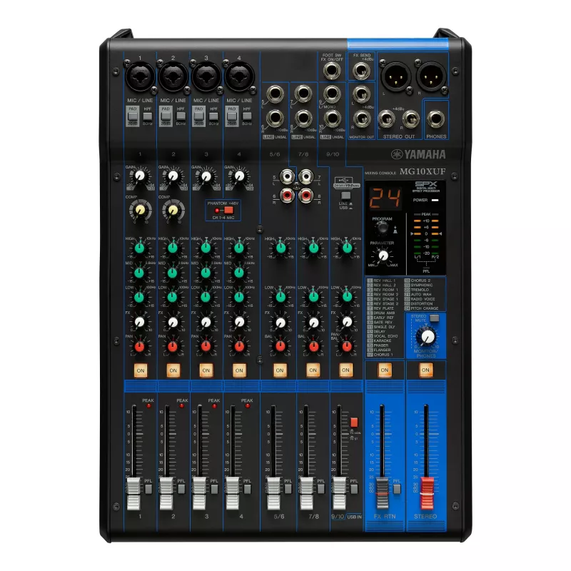 Yamaha MG10XUF audiomixer 10 kanalen