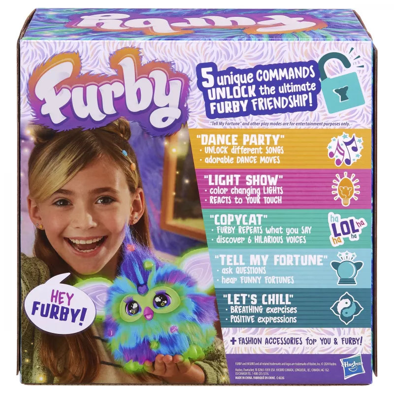 Interactief speelgoed HASBRO Furby Aurora Furbealis – kleurveranderende ogen, interactief huisdier
