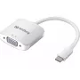 Sandberg USB-C naar VGA Link, USB Type-C, VGA (D-Sub), stekker, bus, 1920 x 1080 (HD 1080), 2048 x 1152, 1080p