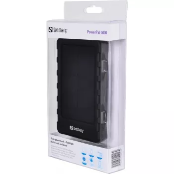 Sandberg PowerPal 5000, 5000 mAh, zwart