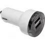Sandberg auto-oplader Dual 1000+2400mA, auto, sigarettenaansteker, 5 V, wit