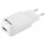 Sandberg mini AC-oplader USB 1A EU, binnen, AC, 5 V, zwart, wit