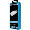 Sandberg mini AC-oplader USB 1A EU, binnen, AC, 5 V, zwart, wit