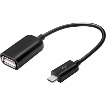 Sandberg OTG-adapter MicroUSB M - USB F, Micro-USB B, USB A, USB 2.0, stekker/bus, 0,48 Gbit/s, zwart