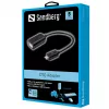 Sandberg OTG-adapter MicroUSB M - USB F, Micro-USB B, USB A, USB 2.0, stekker/bus, 0,48 Gbit/s, zwart
