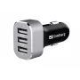 Sandberg Multi Car Charger 3xUSB, auto, sigarettenaansteker, USB, 5 V, zwart, zilver