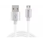 Sandberg MicroUSB omkeerbare kabel 1m, 1 m, USB A, Micro-USB A, zilver, wit