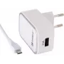 Sandberg AC-oplader EU Micro-USB 2,4 A, voor binnen, AC, 5 V, wit