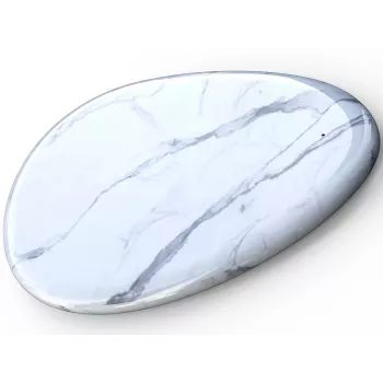Sandberg Wireless Charger White Marble, USB, draadloos laden, PowerIQ, 1 m, zwart, wit