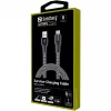 Sandberg Survivor USB-C—USB-A-kabel 1 m, 1 m, USB A, USB C, USB 2.0, zwart, grijs