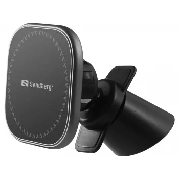 Sandberg draadloze magnetische auto-oplader 15W, auto, USB, draadloos laden, 1,2 m, zwart