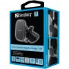Sandberg draadloze magnetische auto-oplader 15W, auto, USB, draadloos laden, 1,2 m, zwart