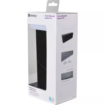 Sandberg Pocket Bluetooth Speaker Pro, 2.0 kanalen, 6 W, 100–20000 Hz, draadloos, 3.0+HS, 2,4–2,4835 GHz
