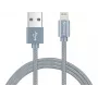 Sandberg Excellence Lightning grijs 1m, 1 m, Lightning, USB A, grijs, recht, recht