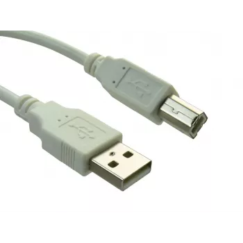 Sandberg USB 2.0 A-B stekker 0,7 m, 0.7 m, USB A, USB B, USB 2.0, stekker/stekker, wit