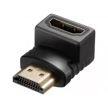 Sandberg HDMI 2.0 haakse adapterstekker, HDMI, HDMI, zwart