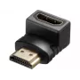 Sandberg HDMI 2.0 haakse adapterstekker, HDMI, HDMI, zwart