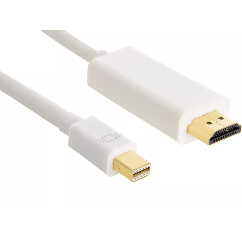 Sandberg kabel MiniDP > HDMI 1,5 m, 1,5 m, Mini DisplayPort, HDMI, stekker, stekker, wit