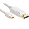 Sandberg DP-MiniDP 1.2 4K M-M 2m, 2 m, DisplayPort, Mini DisplayPort, stekker, stekker, wit