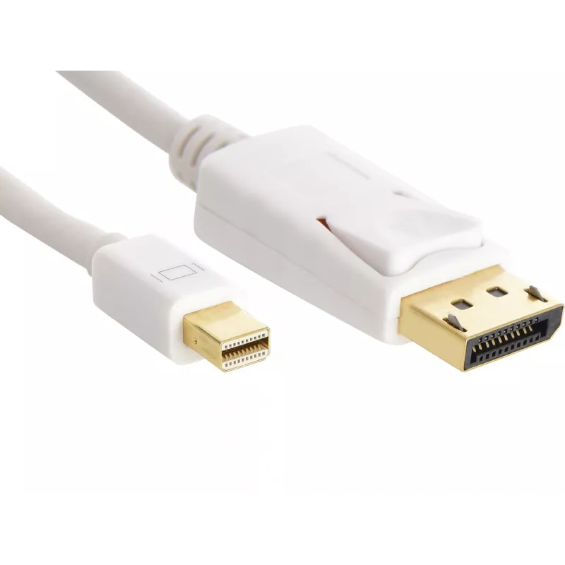 Sandberg DP-MiniDP 1.2 4K M-M 2m, 2 m, DisplayPort, Mini DisplayPort, stekker, stekker, wit