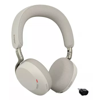 Jabra Evolve3 75 - MS Link390c - zwart, draadloos, 20 - 20000 Hz, gesprekken/muziek, 180 g, headset, grijs