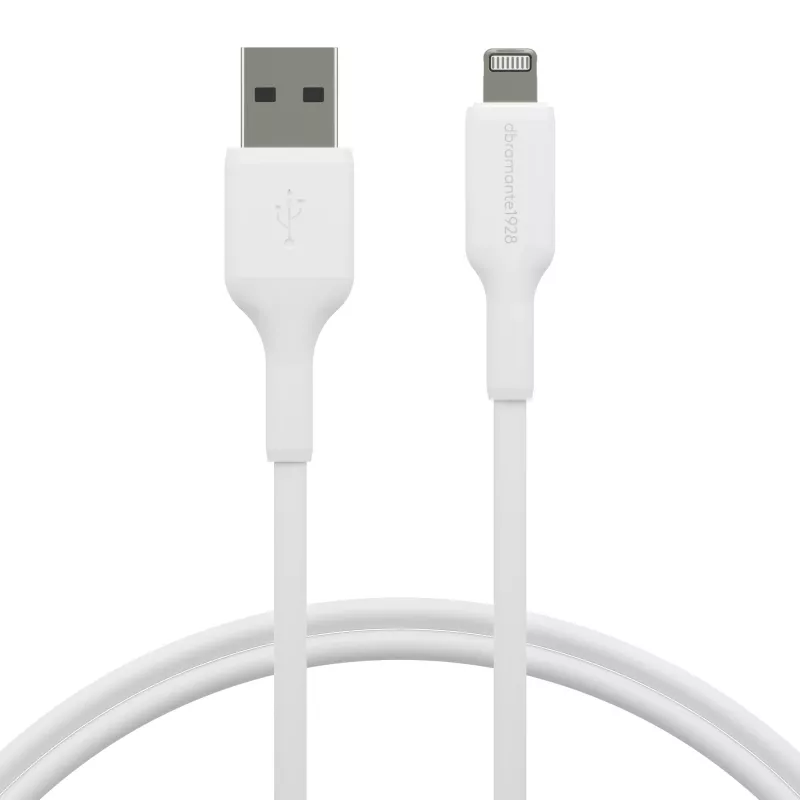 dbramante1928 re-charge - kabel 1m USB-A naar Lightning - W, 1 m, USB A, USB 2.0, 0,48 Gbit/s, wit