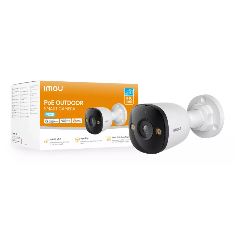 Imou PS3E bullet IP-beveiligingscamera binnen & buiten 3840 x 2160 pixels plafond-/wandmontage