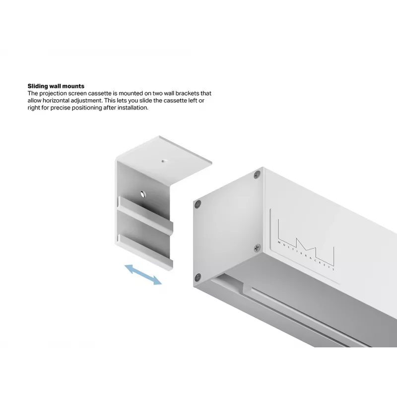 Multibrackets M 1:1 gemotoriseerd projectiescherm 240x240, 135 inch White Edition