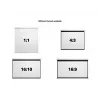 Multibrackets M 1:1 gemotoriseerd projectiescherm 240x240, 135 inch White Edition