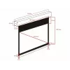 Gemotoriseerd projectiescherm MULTIBRACKETS M 16:10 90 inch (zichtbaar 193,9×121,2 cm) matwit, zwart/wit