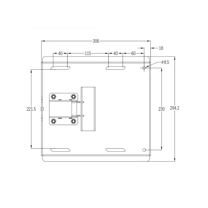 Multibrackets M Universal Swing Arm 180 Degrees Large zwart 75 kg 48-69 inch