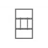 Multibrackets M Pro Series behuizing 55 inch wand slank medium zwart staal liggend/staand