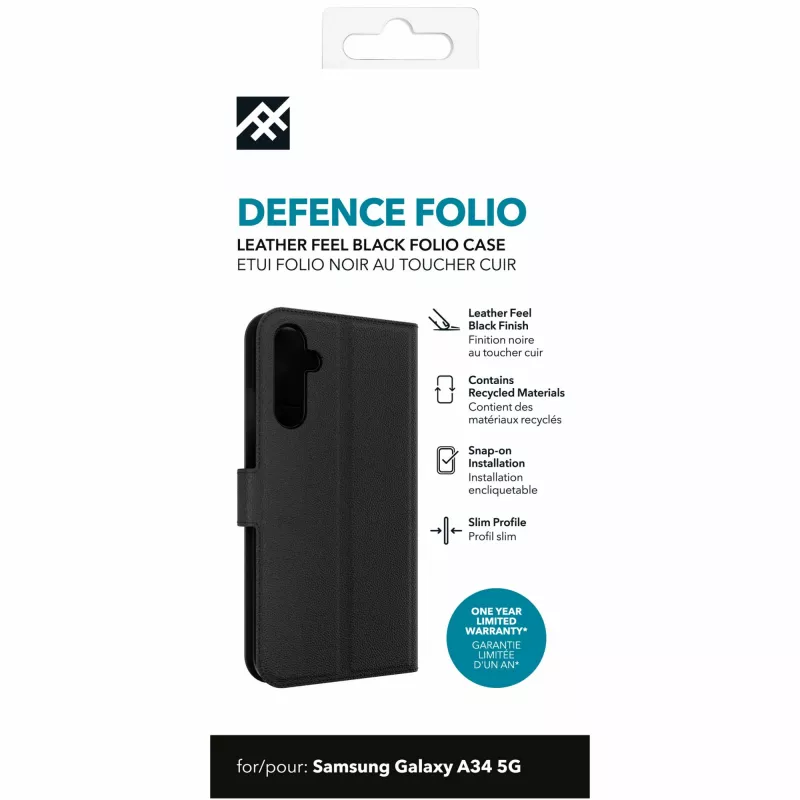 IFROGZ Defence Folio telefoonhoes 16,8 cm (6,6″) zwart