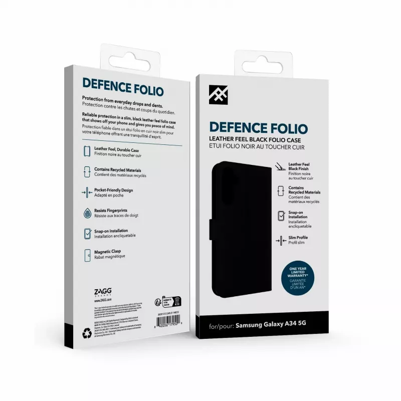 IFROGZ Defence Folio telefoonhoes 16,8 cm (6,6″) zwart
