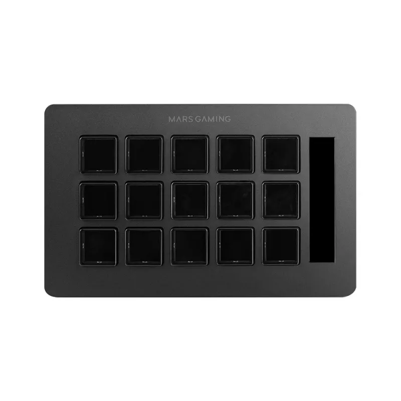 Mars Gaming Control Deck slank MSD-ONE, zwart, 15 toetsen, touch, 132 mm, 81 mm, 61 mm