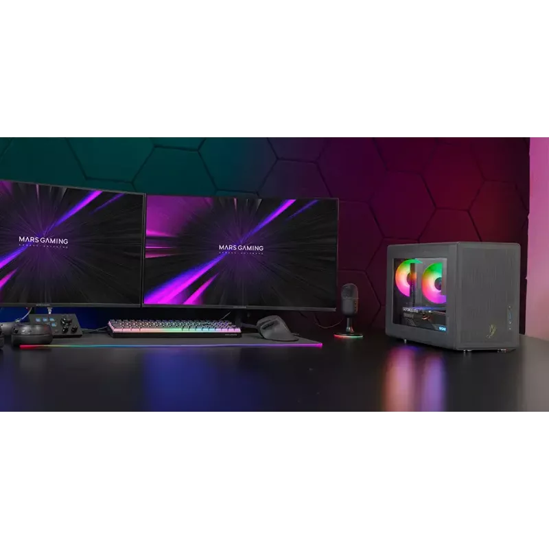 Computerbehuizing Mars Gaming MCXPS mATX ultra-compact zwart