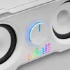 Mars Gaming MS22W compacte gaming-luidsprekers 2.2 RGB Flow subwoofer + 4 actieve luidsprekers DSP-geluid 35W wit