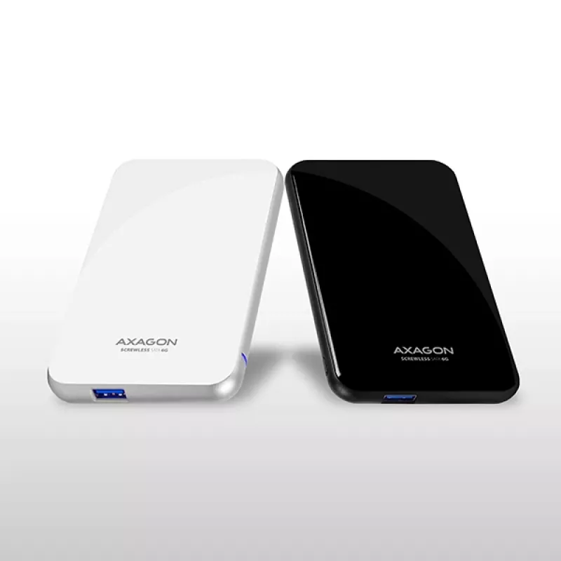 AXAGON EE25-S6 - HDD / SSD-behuizing - 2.5 inch - SATA - Serial ATA II - Serial ATA III - 5 Gbit/s - USB-connectiviteit - wit