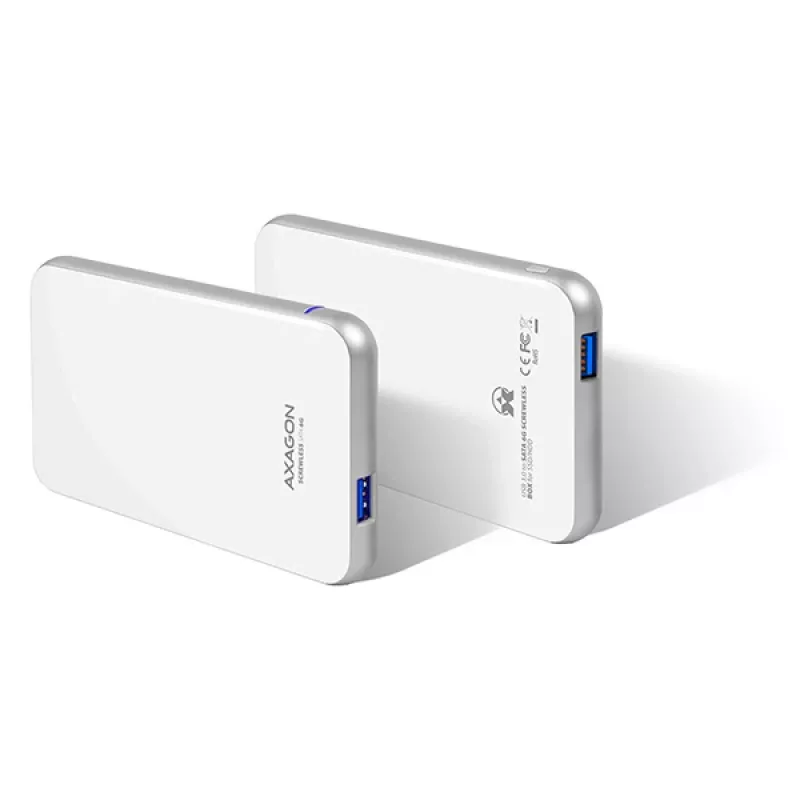 AXAGON EE25-S6 - HDD / SSD-behuizing - 2.5 inch - SATA - Serial ATA II - Serial ATA III - 5 Gbit/s - USB-connectiviteit - wit