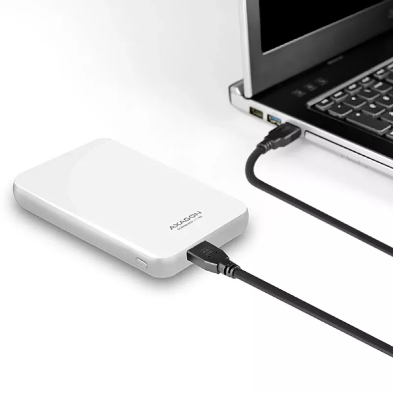 AXAGON EE25-S6 - HDD / SSD-behuizing - 2.5 inch - SATA - Serial ATA II - Serial ATA III - 5 Gbit/s - USB-connectiviteit - wit
