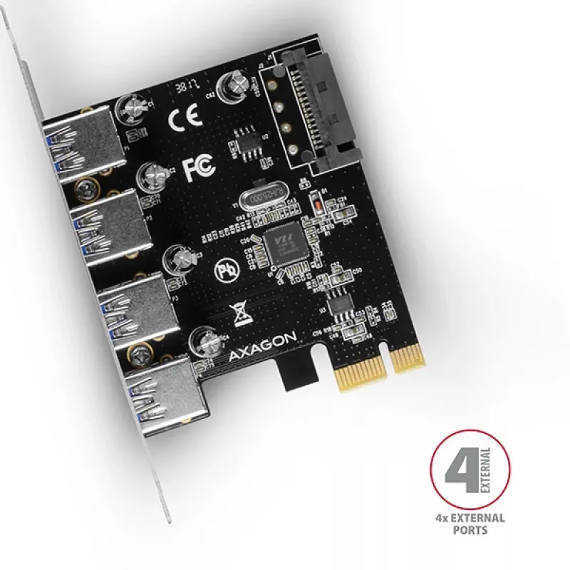 Axagon PCEU-430VL interfacekaarten/adapters intern USB 3.2 Gen 1 (3.1 Gen 1)