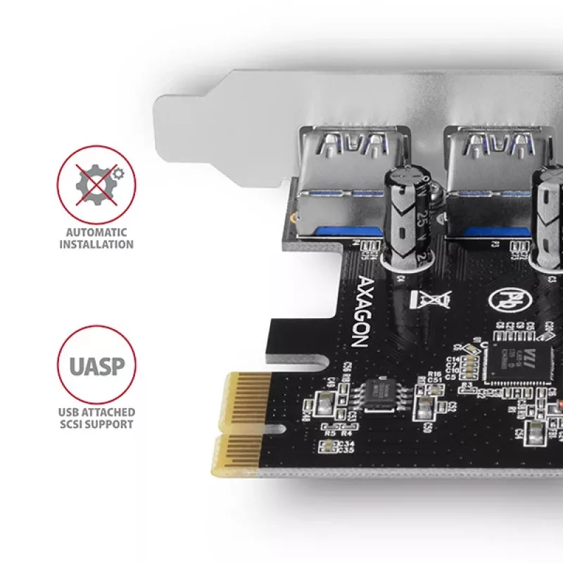 Axagon PCEU-430VL interfacekaarten/adapters intern USB 3.2 Gen 1 (3.1 Gen 1)
