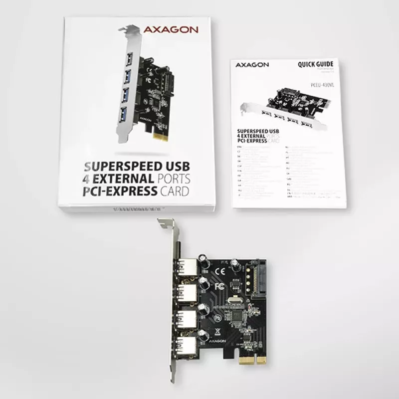 Axagon PCEU-430VL interfacekaarten/adapters intern USB 3.2 Gen 1 (3.1 Gen 1)