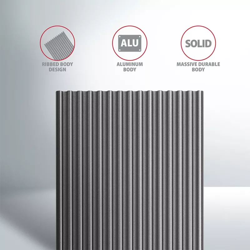AXAGON EEM2-XR - cover - metaal - zilver - M.2 - elk merk - 112 mm
