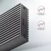 AXAGON EEM2-XR - cover - metaal - zilver - M.2 - elk merk - 112 mm