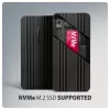Axagon EEM2-40G USB-C 40Gbps M.2 NVMe SSD-behuizing, ARMORED aluminium